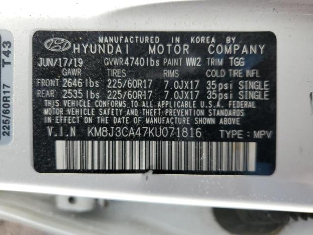 Photo 13 VIN: KM8J3CA47KU071816 - HYUNDAI TUCSON 