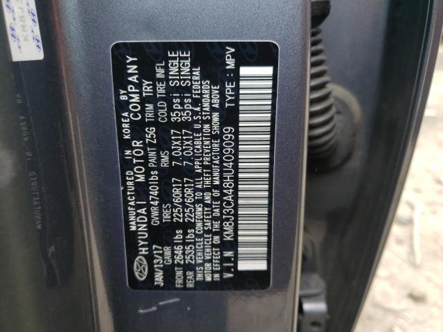 Photo 11 VIN: KM8J3CA48HU409099 - HYUNDAI TUCSON LIM 