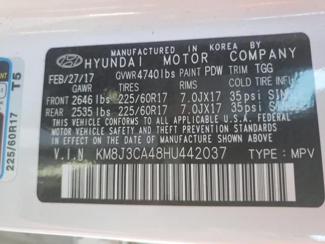 Photo 9 VIN: KM8J3CA48HU442037 - HYUNDAI TUCSON LIM 