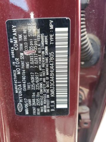 Photo 11 VIN: KM8J3CA48HU447805 - HYUNDAI TUCSON 