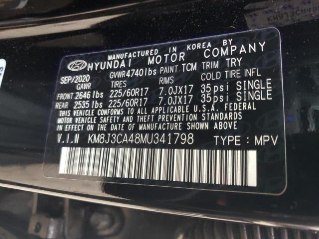 Photo 9 VIN: KM8J3CA48MU341798 - HYUNDAI TUCSON LIM 