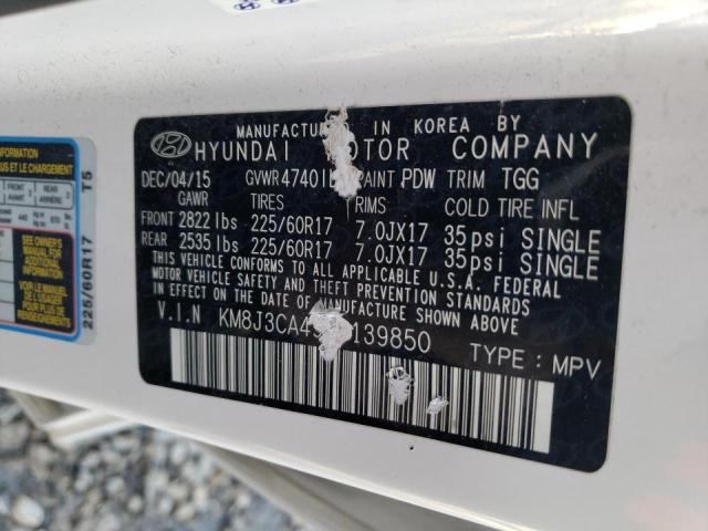 Photo 11 VIN: KM8J3CA49GU139850 - HYUNDAI TUCSON LIM 