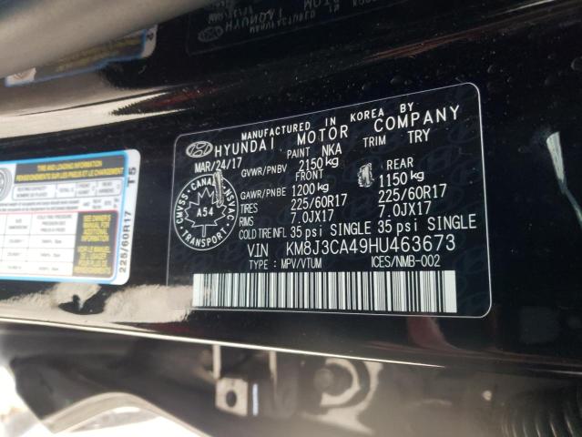 Photo 12 VIN: KM8J3CA49HU463673 - HYUNDAI TUCSON LIM 