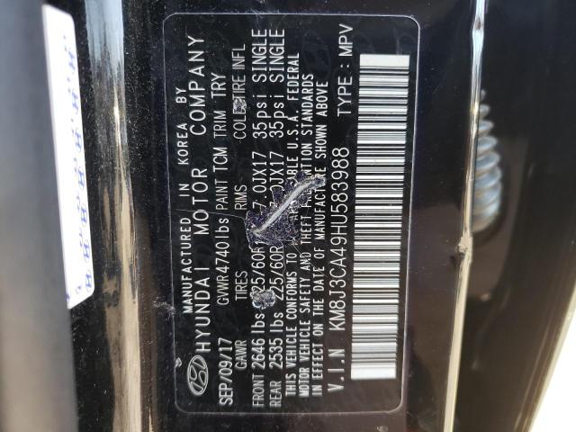 Photo 12 VIN: KM8J3CA49HU583988 - HYUNDAI TUCSON LIM 