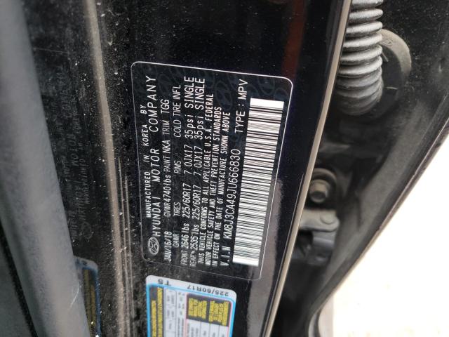 Photo 9 VIN: KM8J3CA49JU666830 - HYUNDAI TUCSON SEL 