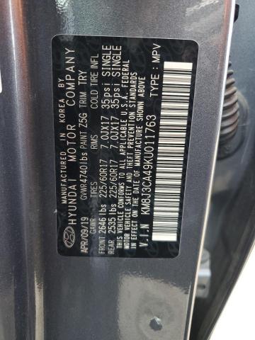 Photo 12 VIN: KM8J3CA49KU011763 - HYUNDAI TUCSON LIM 