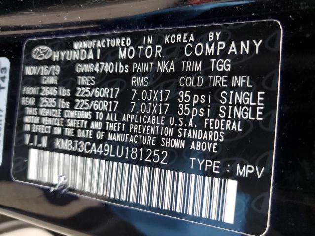 Photo 11 VIN: KM8J3CA49LU181252 - HYUNDAI TUCSON LIM 