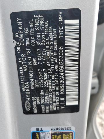 Photo 12 VIN: KM8J3CA4XGU203006 - HYUNDAI TUCSON LIM 