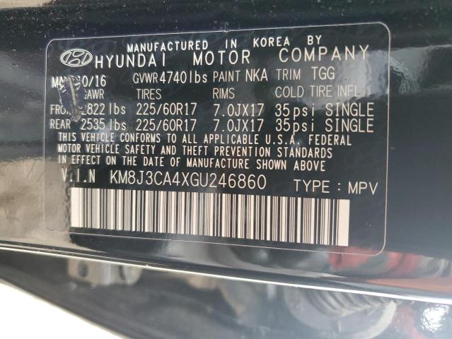 Photo 11 VIN: KM8J3CA4XGU246860 - HYUNDAI TUCSON LIM 