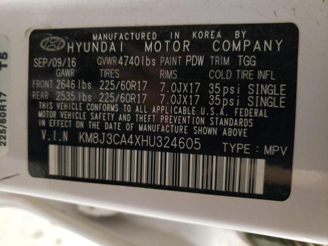 Photo 11 VIN: KM8J3CA4XHU324605 - HYUNDAI TUCSON LIM 