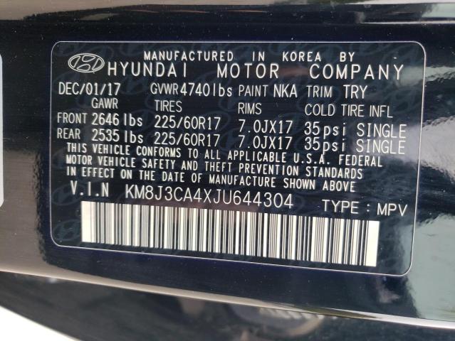 Photo 9 VIN: KM8J3CA4XJU644304 - HYUNDAI TUCSON SEL 