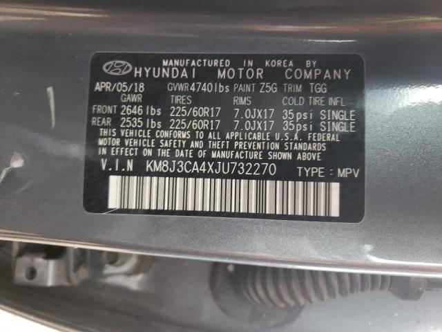 Photo 9 VIN: KM8J3CA4XJU732270 - HYUNDAI TUCSON SEL 