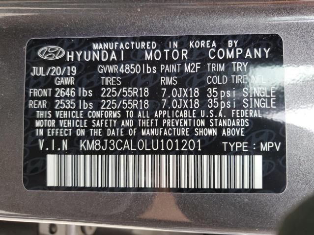 Photo 9 VIN: KM8J3CAL0LU101201 - HYUNDAI TUCSON LIM 