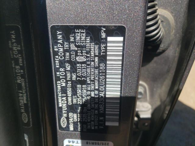 Photo 12 VIN: KM8J3CAL0LU261188 - HYUNDAI TUCSON 