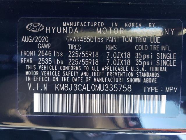 Photo 12 VIN: KM8J3CAL0MU335758 - HYUNDAI TUCSON 