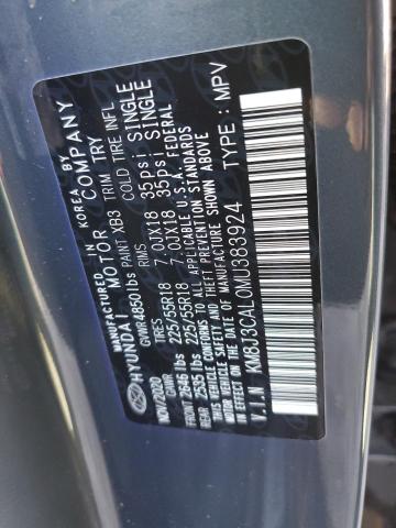 Photo 12 VIN: KM8J3CAL0MU383924 - HYUNDAI TUCSON LIM 