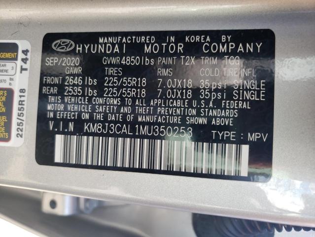 Photo 11 VIN: KM8J3CAL1MU350253 - HYUNDAI TUCSON 