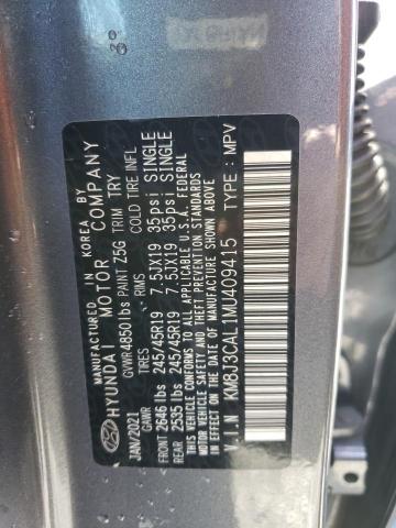 Photo 12 VIN: KM8J3CAL1MU409415 - HYUNDAI TUCSON LIM 