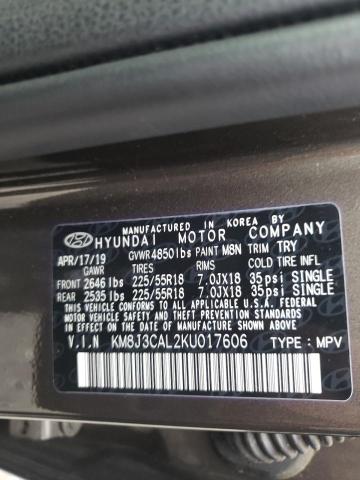 Photo 9 VIN: KM8J3CAL2KU017606 - HYUNDAI TUCSON 