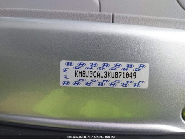 Photo 8 VIN: KM8J3CAL3KU871049 - HYUNDAI TUCSON 