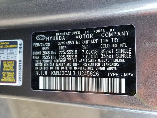 Photo 12 VIN: KM8J3CAL3LU245826 - HYUNDAI TUCSON LIM 