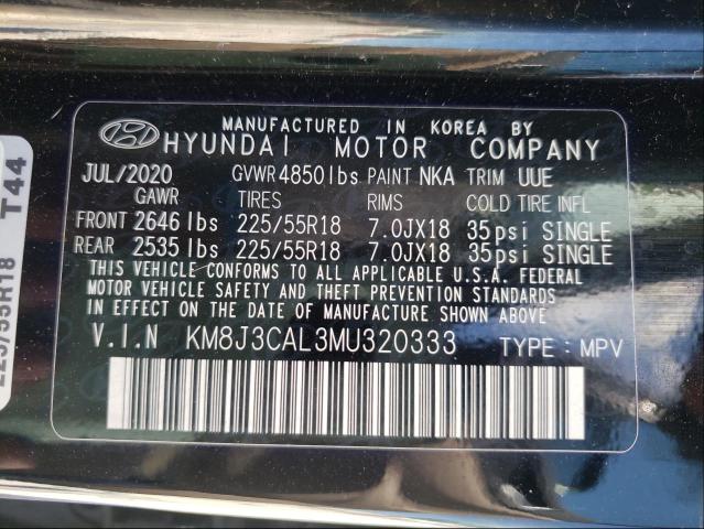 Photo 9 VIN: KM8J3CAL3MU320333 - HYUNDAI TUCSON LIM 