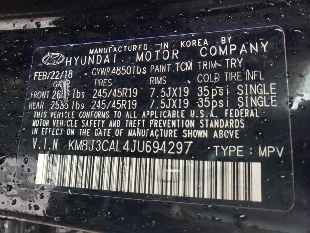 Photo 11 VIN: KM8J3CAL4JU694297 - HYUNDAI TUCSON SPO 