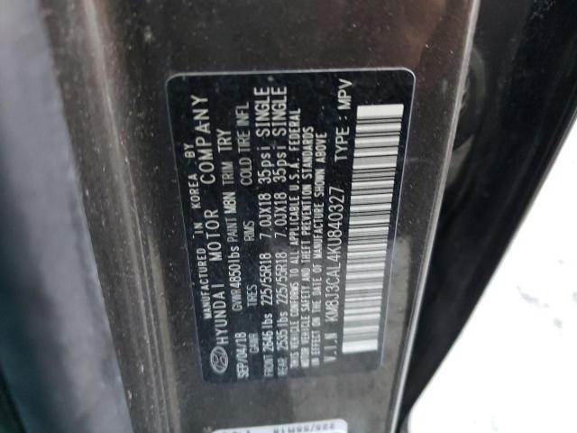 Photo 9 VIN: KM8J3CAL4KU840327 - HYUNDAI TUCSON LIM 