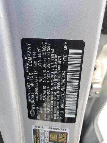 Photo 12 VIN: KM8J3CAL4KU893464 - HYUNDAI TUCSON LIM 