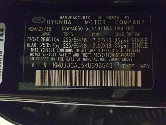 Photo 12 VIN: KM8J3CAL5KU896549 - HYUNDAI TUCSON LIM 