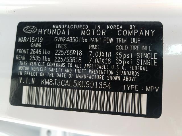 Photo 9 VIN: KM8J3CAL5KU991354 - HYUNDAI TUCSON LIM 