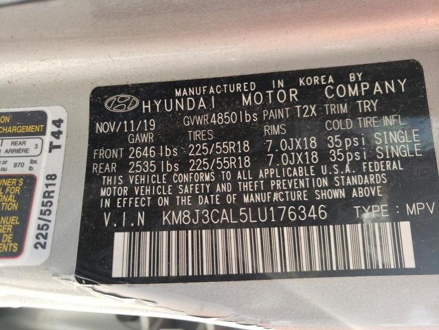 Photo 9 VIN: KM8J3CAL5LU176346 - HYUNDAI TUCSON LIM 