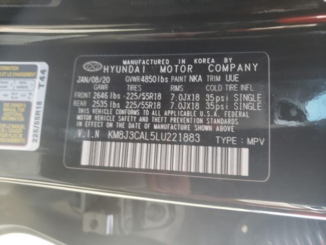 Photo 9 VIN: KM8J3CAL5LU221883 - HYUNDAI TUCSON LIM 