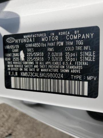 Photo 9 VIN: KM8J3CAL6KU980024 - HYUNDAI TUCSON LIM 