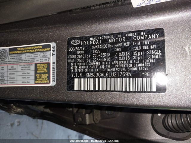 Photo 8 VIN: KM8J3CAL6LU217695 - HYUNDAI TUCSON 