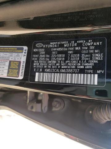 Photo 9 VIN: KM8J3CAL6MU388707 - HYUNDAI TUCSON LIM 