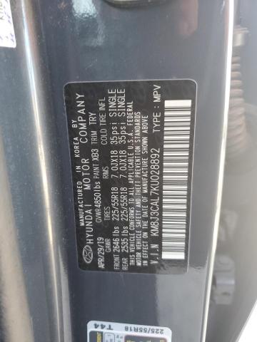 Photo 12 VIN: KM8J3CAL7KU028892 - HYUNDAI TUCSON LIM 