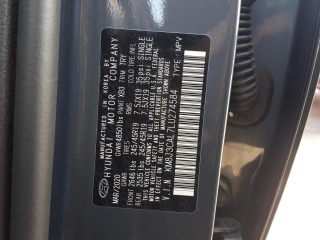 Photo 9 VIN: KM8J3CAL7LU274584 - HYUNDAI TUCSON LIM 