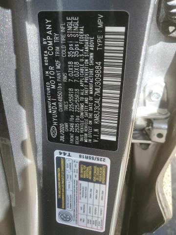 Photo 13 VIN: KM8J3CAL7MU309884 - HYUNDAI TUCSON LIM 