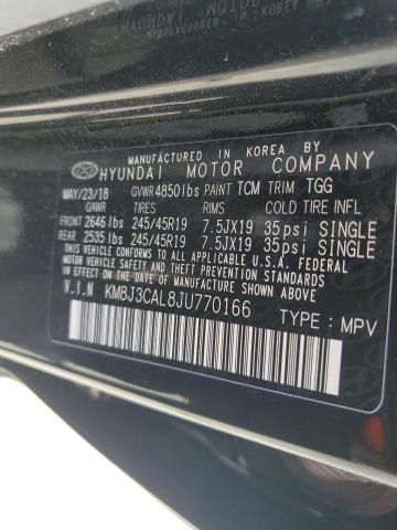 Photo 12 VIN: KM8J3CAL8JU770166 - HYUNDAI TUCSON SPO 