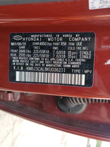 Photo 13 VIN: KM8J3CAL8KU036211 - HYUNDAI TUCSON LIM 