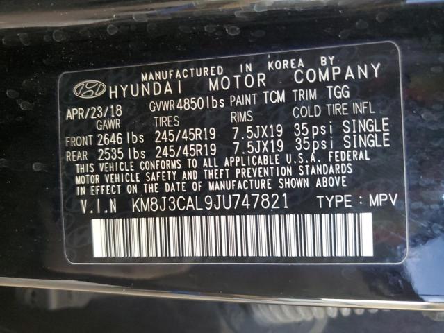 Photo 12 VIN: KM8J3CAL9JU747821 - HYUNDAI TUCSON SPO 