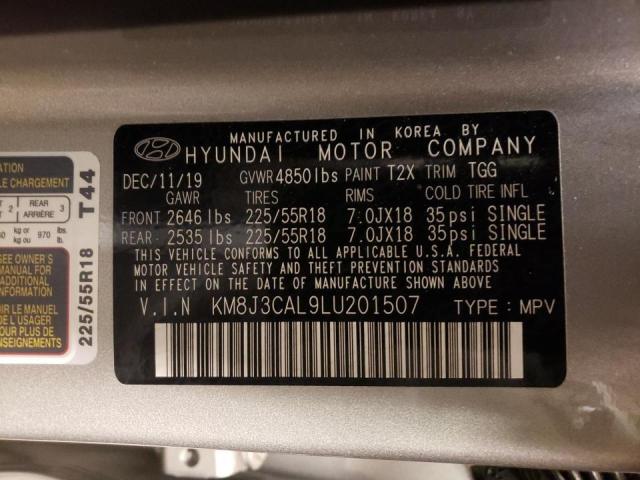 Photo 9 VIN: KM8J3CAL9LU201507 - HYUNDAI TUCSON LIM 