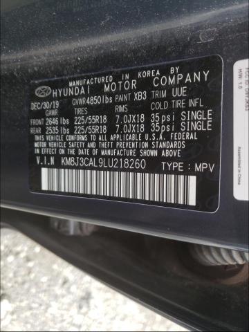 Photo 9 VIN: KM8J3CAL9LU218260 - HYUNDAI TUCSON LIM 