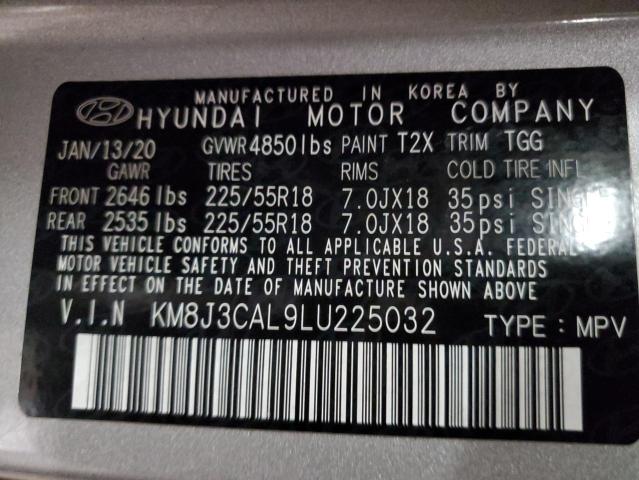 Photo 11 VIN: KM8J3CAL9LU225032 - HYUNDAI TUCSON LIM 