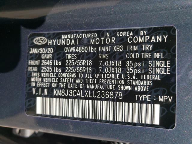 Photo 9 VIN: KM8J3CALXLU236878 - HYUNDAI TUCSON LIM 