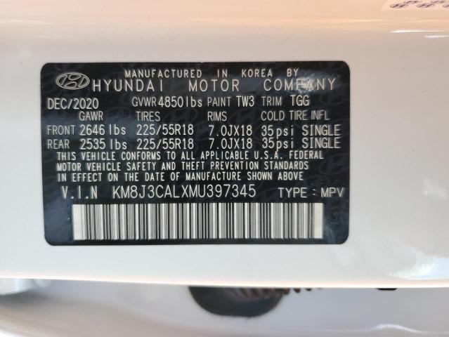 Photo 12 VIN: KM8J3CALXMU397345 - HYUNDAI TUCSON 