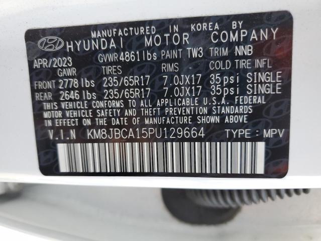 Photo 13 VIN: KM8JBCA15PU129664 - HYUNDAI TUCSON BLU 