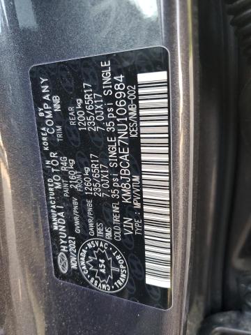 Photo 13 VIN: KM8JBCAE7NU106984 - HYUNDAI TUCSON SEL 