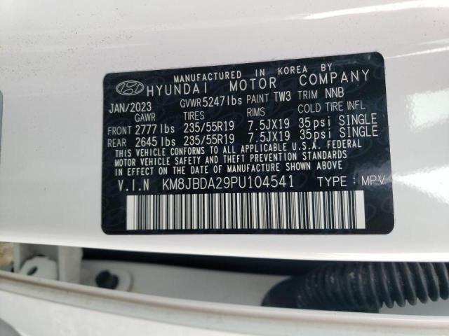 Photo 13 VIN: KM8JBDA29PU104541 - HYUNDAI TUCSON SEL 